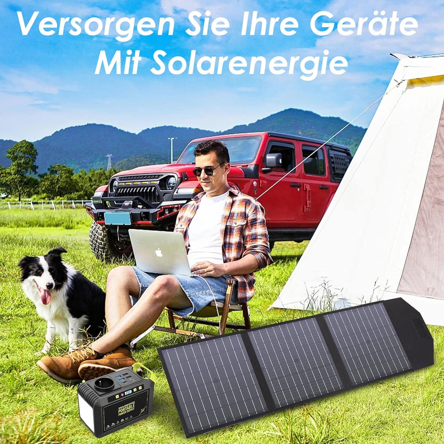 125W Foldable Solar Panel For All Portable Power Station - Maxim