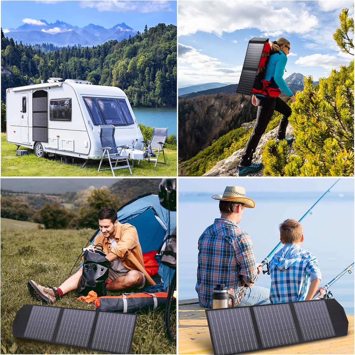 125W Foldable Solar Panel For All Portable Power Station - Maxim