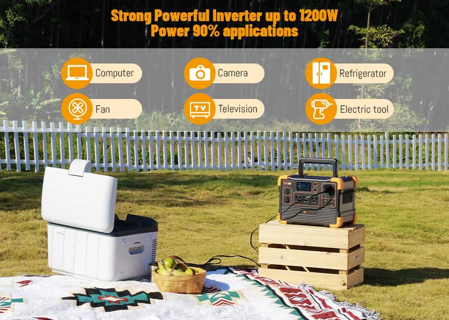 Maxim ThunderStorm 1200W Power Station With LiFePO4 614Wh Battery, Solar Powered Generator - Maxim