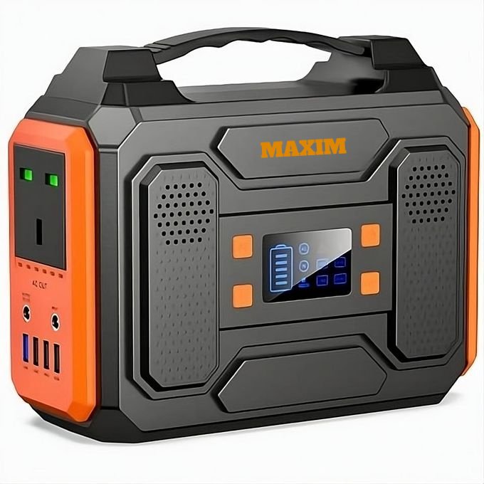 Portable Power Station AC 300W 250Wh/67500mAh Power Pack Solar Generator for Starlink, TV, Phone, Tablet, Laptop, Fan, Mini fridge - Maxim